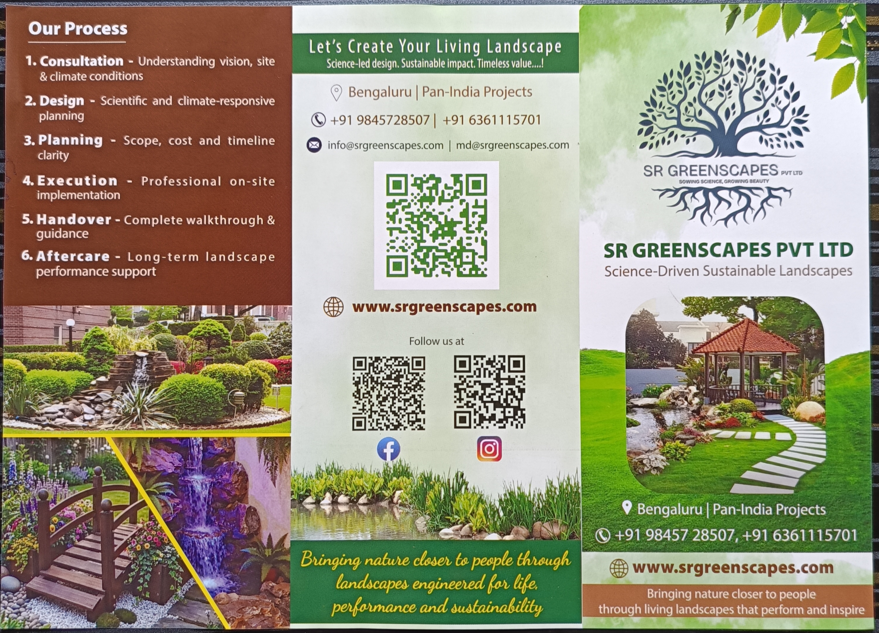 Mini Brouchure- SR GREENSCAPES PVT. LTD.
